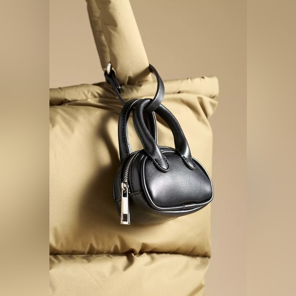 NWT Anthropologie Mini SLG Bag Charm | Keychain | Vegan Leather | British Tan - Picture 11 of 15